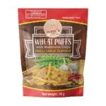 Wheat Puffs with Oyster Mushroom Chips in Chilli Garlic Flavour