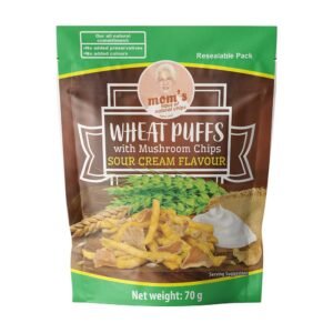 Wheat Puffs with Oyster Mushroom Chips Sour Cream Flavour